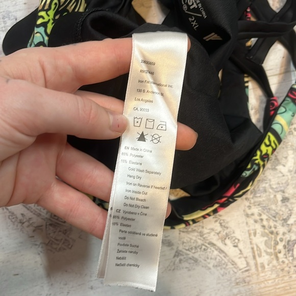 Rare Iron Fist Athletic Oh No Strappy Sports Bra Size 2XL - Picture 8 of 8